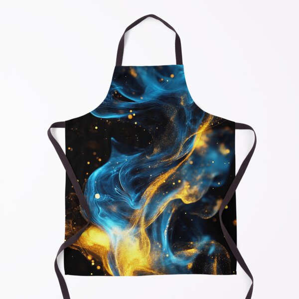 Item preview, Cosmic Energy: Abstract Blue & Gold Particle Flow designed and sold by lematworks.