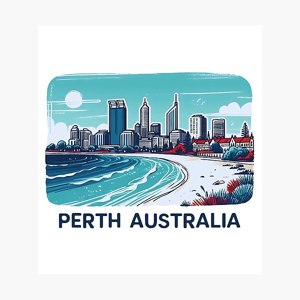 Item preview, Perth Australia  designed and sold by WanderlustCoCo.