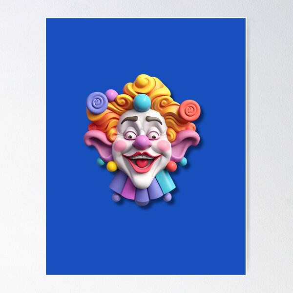 Item preview, COLORFUL 3D CLOWN designed and sold by infinitarte.