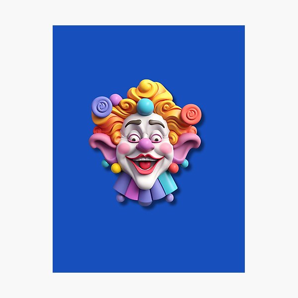 Item preview, COLORFUL 3D CLOWN designed and sold by infinitarte.