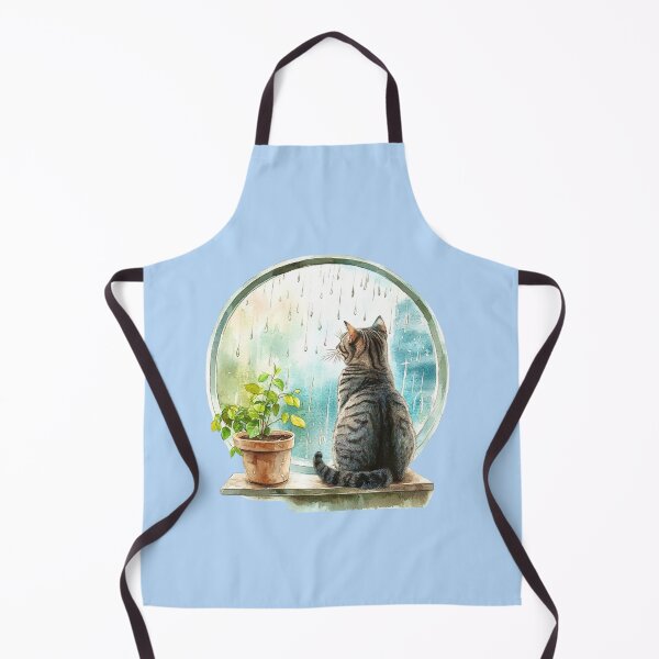 Item preview, Cat at Rainy Window designed and sold by Myra365Art.