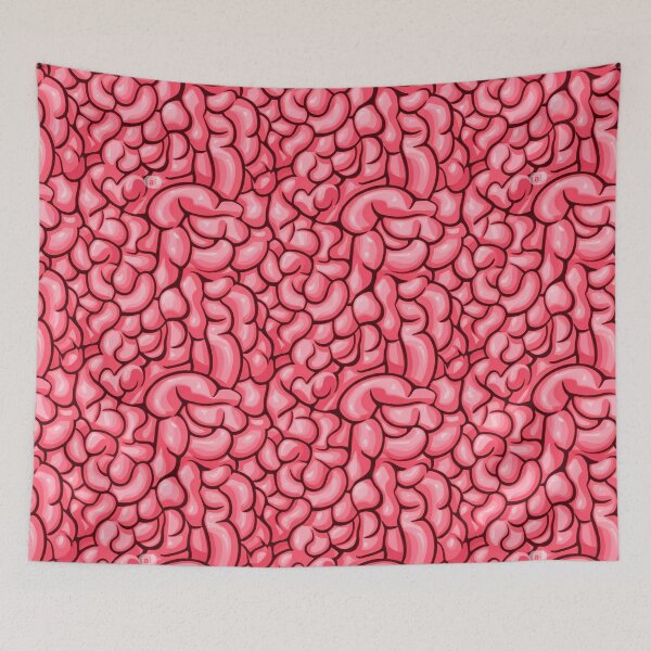 Item preview, Gross Pink Brain Organ Pattern designed and sold by tretyakov.