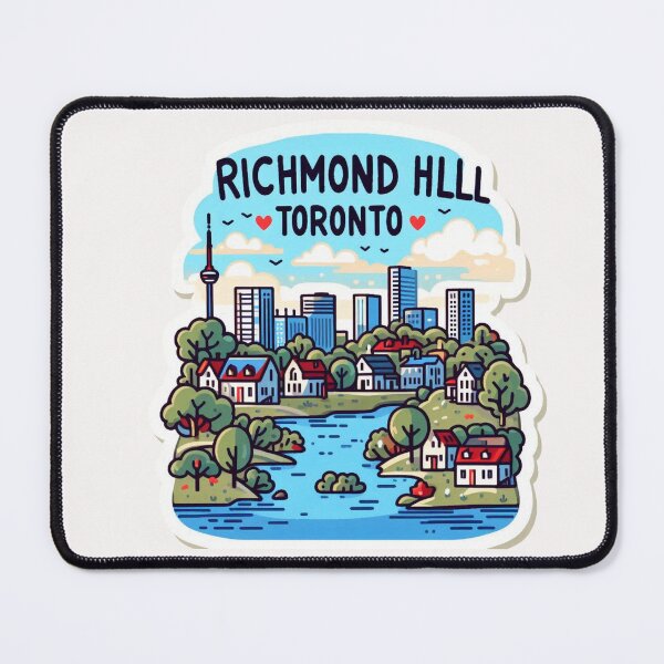 Item preview, Richmond Hill Toronto Skyline & Nature | Cute Canada Sticker Design,  designed and sold by PaintMeWorld.