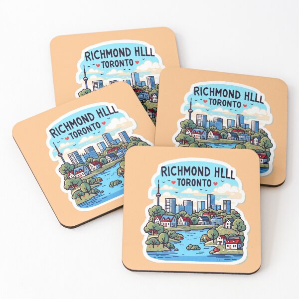 Item preview, Richmond Hill Toronto Skyline & Nature | Cute Canada Sticker Design,  designed and sold by PaintMeWorld.