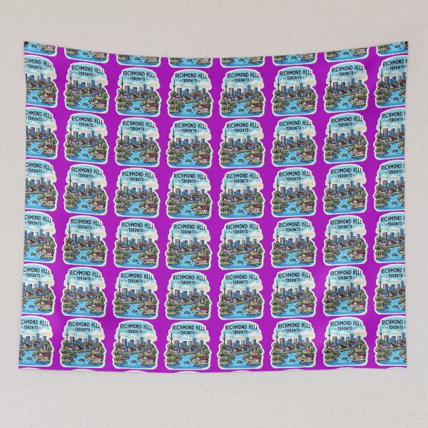 Item preview, Richmond Hill Toronto Skyline & Nature | Cute Canada Sticker Design,  designed and sold by PaintMeWorld.