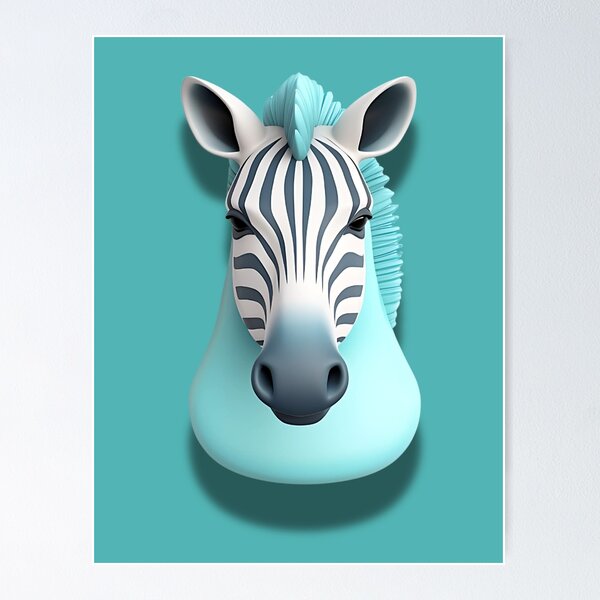 Item preview, 3D COLORFUL PLASTIC ZEBRA designed and sold by infinitarte.