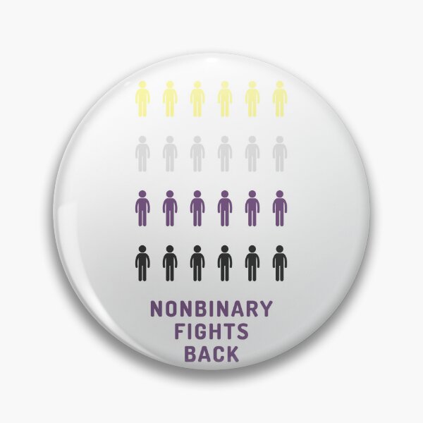 Item preview, Nonbinary Fights Back designed and sold by Alittlemaebird.