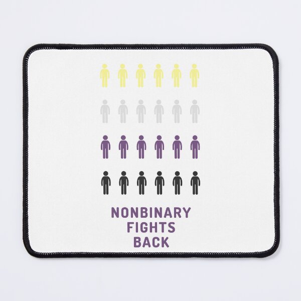 Item preview, Nonbinary Fights Back designed and sold by Alittlemaebird.