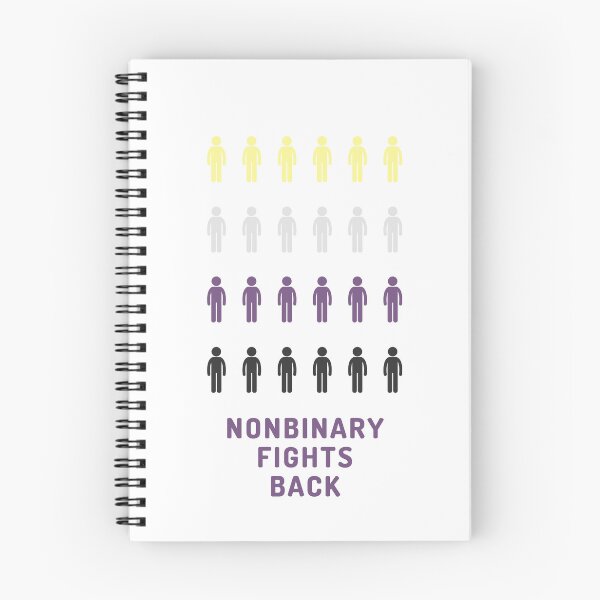 Item preview, Nonbinary Fights Back designed and sold by Alittlemaebird.