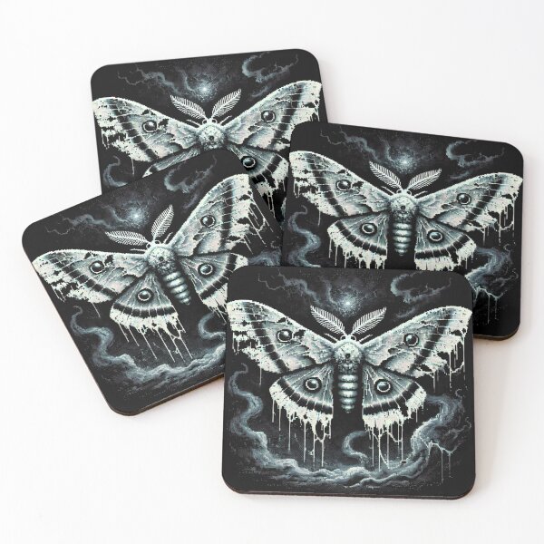 Item preview, Moonlit Moth in Misty Skies designed and sold by PixCthulhu.