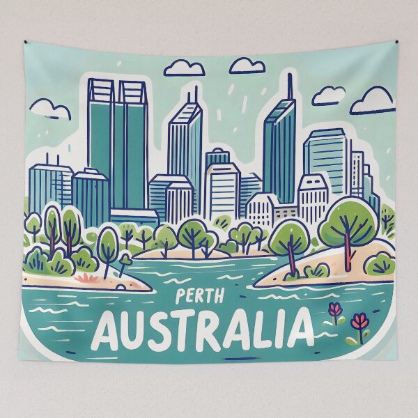 Item preview, Perth Australia  designed and sold by WanderlustCoCo.