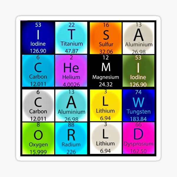 Item preview, It’s A Chemical World designed and sold by LilBrickFactory.