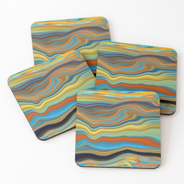 Item preview, Colorful, abstract, wavy art designed and sold by Sigtrix.