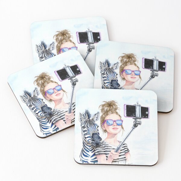 Item preview, Selfie with Zebra designed and sold by MiraMalt.