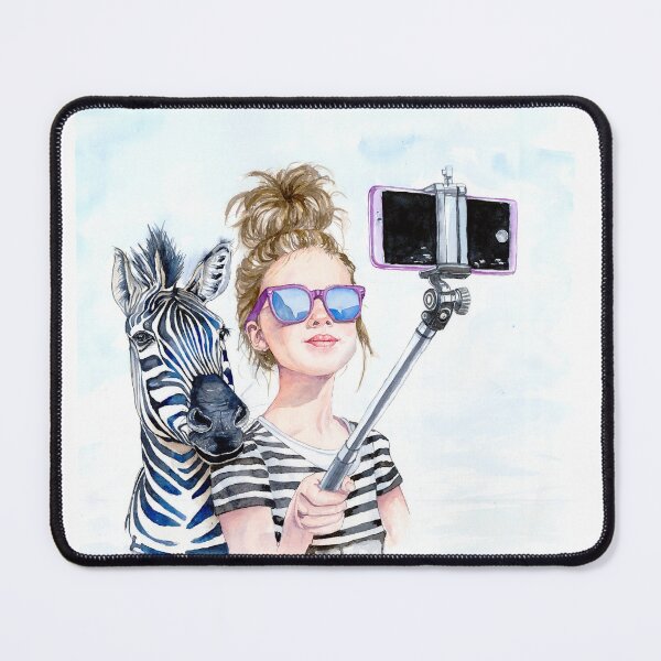 Item preview, Selfie with Zebra designed and sold by MiraMalt.