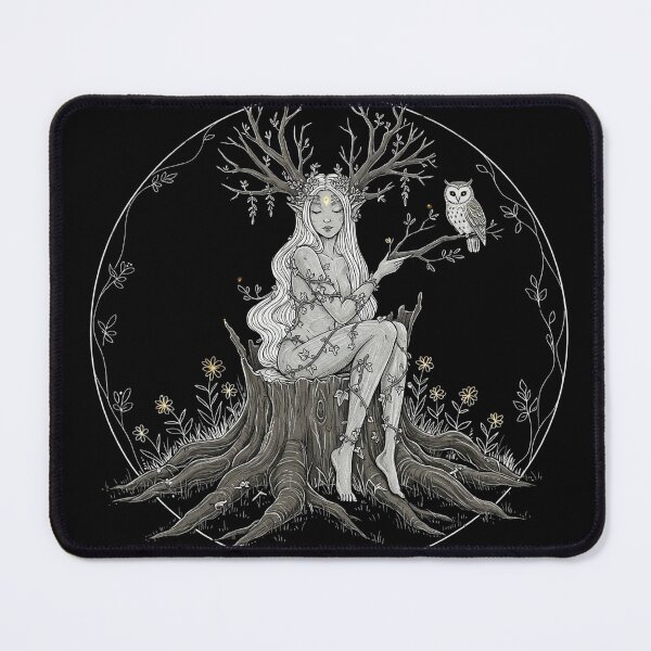 Item preview, Forest Nymph on Tree Stump designed and sold by PixCthulhu.