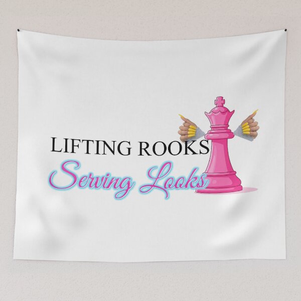 Item preview, Lifting Rooks Serving Looks Chess Queen designed and sold by GoatGarments.