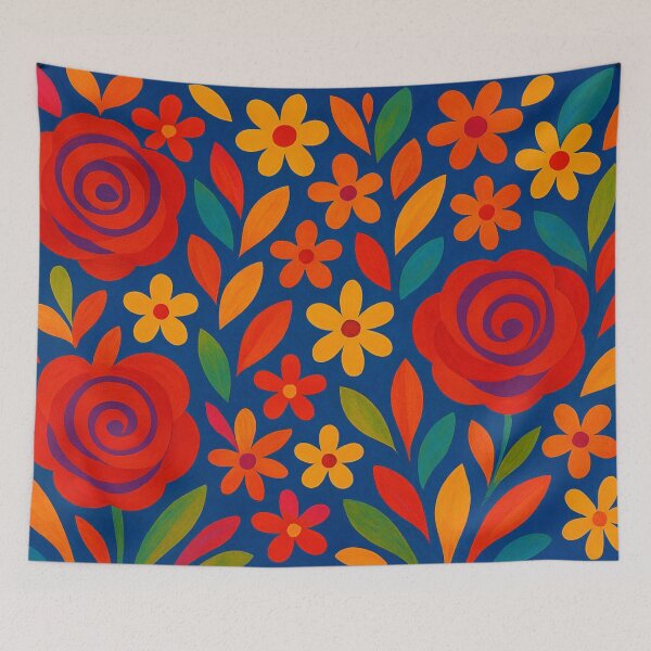 Item preview, Colorful abstract floral splendor designed and sold by Sigtrix.
