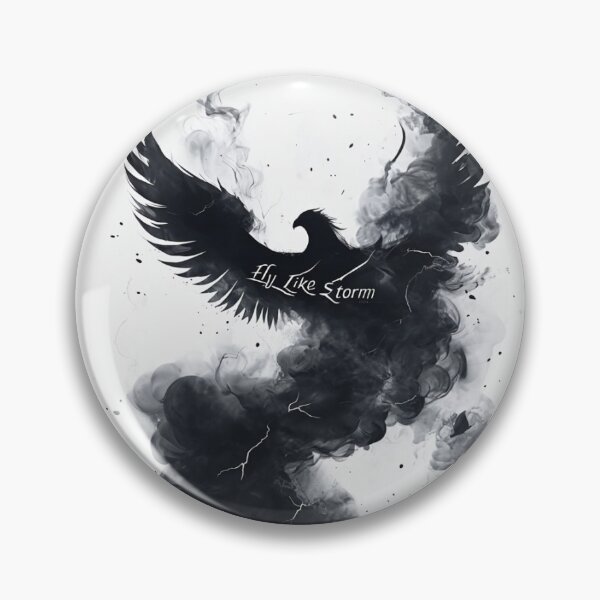 Item preview, Fly Like a Storm – Bird Silhouette in Smoke/Clouds designed and sold by DopDropArt.