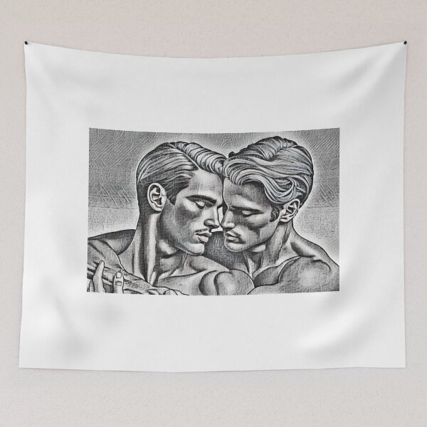 Item preview, In These Arms LGBTQ Gay Pride Graphic Design designed and sold by ItsAKinkThing.