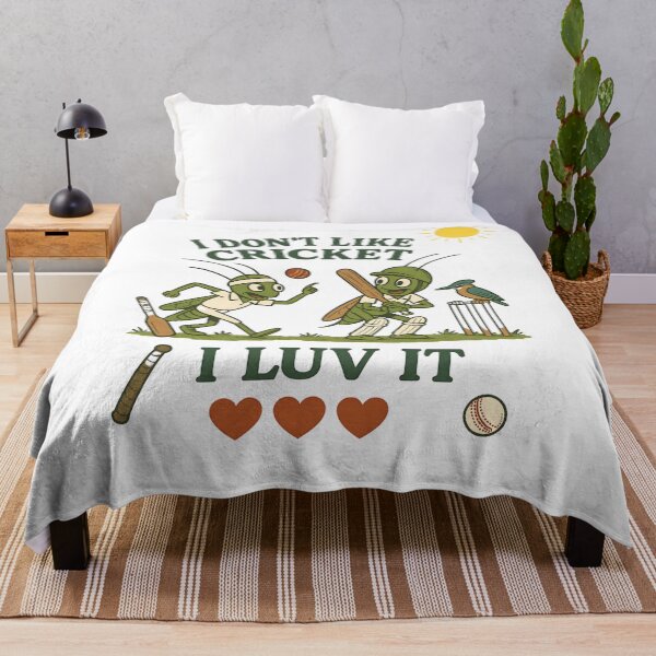 Item preview, Cricket World: I Don't Like Cricket I Luv It designed and sold by bazstees54.