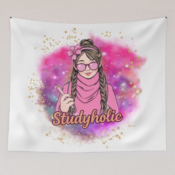 Item preview, STUDYHOLIC COLORFUL designed and sold by Printier in Pink.