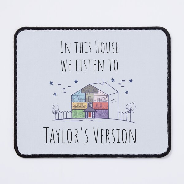 Item preview, In This House We Listen to Taylor's Version | Swiftie Decor | Cute Gift for Taylor Fan designed and sold by Gems-Canvas.