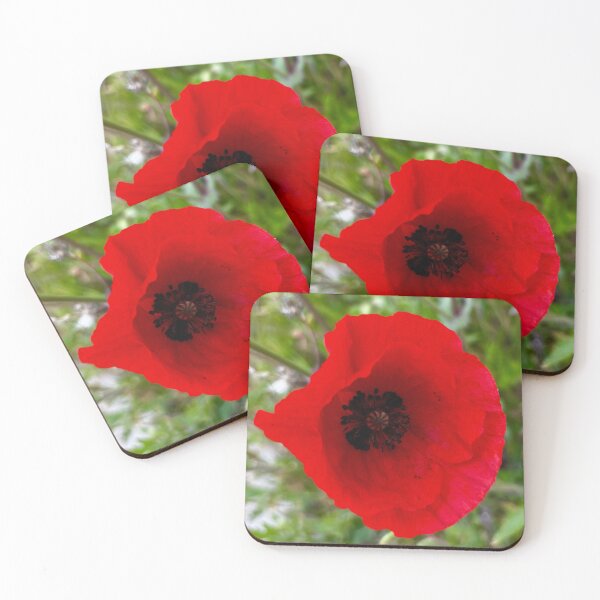 Item preview, Photograghy of a Bright Red Poppy Flower designed and sold by Colourful Wonderful.