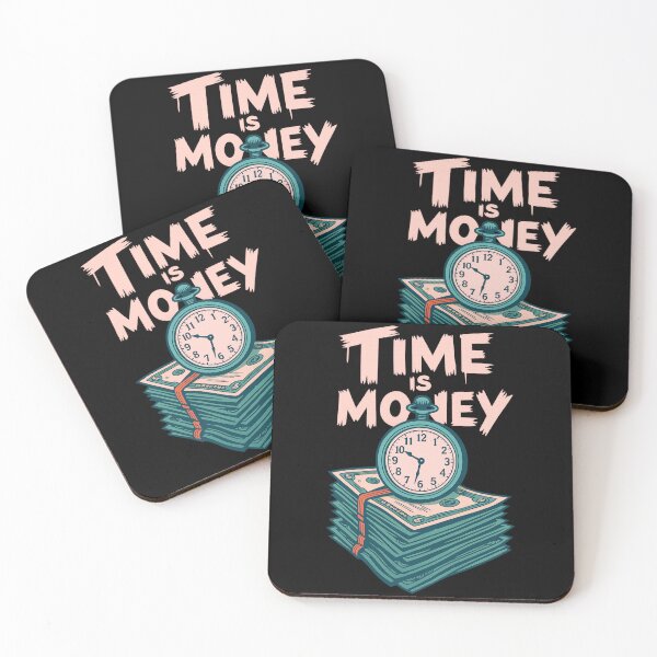 Item preview, Time Is Money - Vintage Motivational Art designed and sold by Funneatlife.