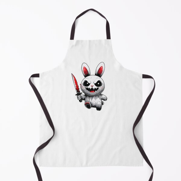 Item preview, Cute but Creepy – Ghost Bunny with Knife designed and sold by 0606PM.