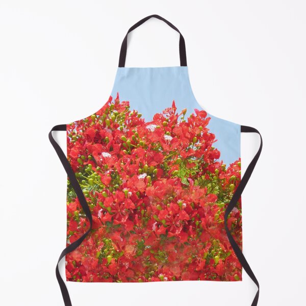 Item preview, Delonix flowers, red, scarlet, delonix tree flowers, background,  designed and sold by orthodox-icon.