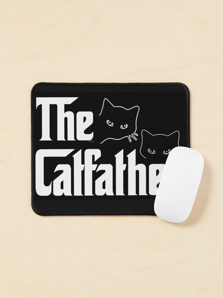Thumbnail 1 of 5, Mouse Pad, The Catfather designed and sold by 1SadBlackSheep.