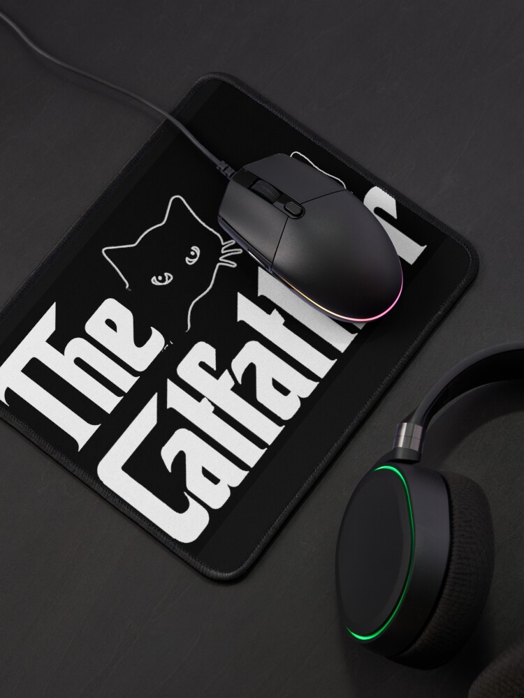 Thumbnail 4 of 5, Mouse Pad, The Catfather designed and sold by 1SadBlackSheep.