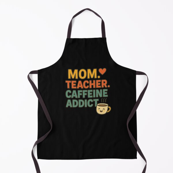 Item preview, Mom. Teacher. Caffeine Addict. – Colorful Retro Mom Life Shirt designed and sold by Just You Tee | Say It Loud, Wear It Proud.