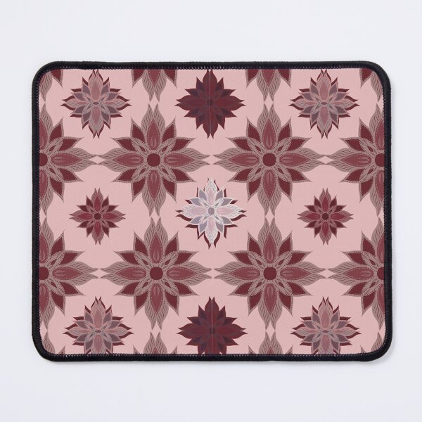 Item preview, Floral Mandalas pattern pink brown designed and sold by LifeTU.