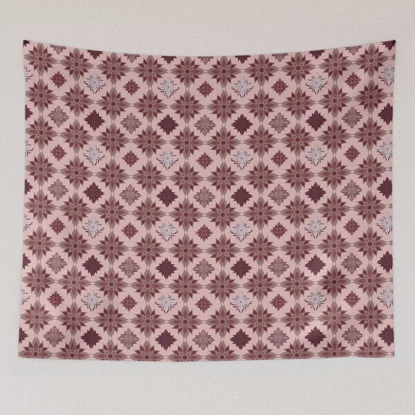 Item preview, Floral Mandalas pattern  pink brown designed and sold by LifeTU.