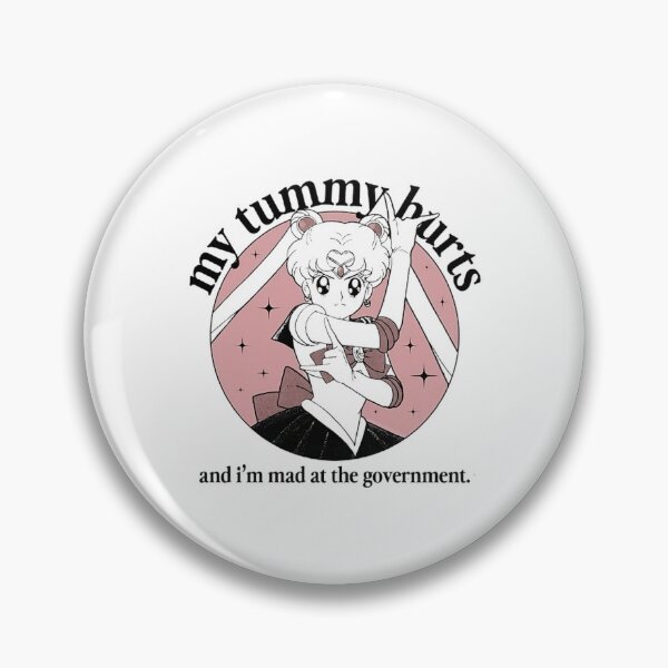 Item preview, Sailor Moon Funny Meme – My Tummy Hurts Political Anime Aesthetic designed and sold by AS94 Creative Designs.