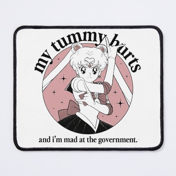Item preview, Sailor Moon Funny Meme – My Tummy Hurts Political Anime Aesthetic designed and sold by AS94 Creative Designs.