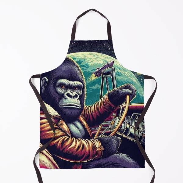 Item preview, The gorilla is driving a classic car. designed and sold by Dogandesighn.