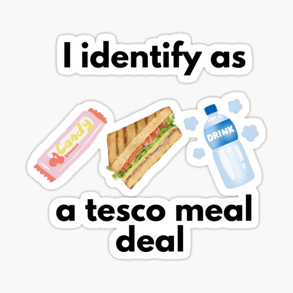 Item preview, I identify as a tesco meal deal  designed and sold by Peachy-Draws.