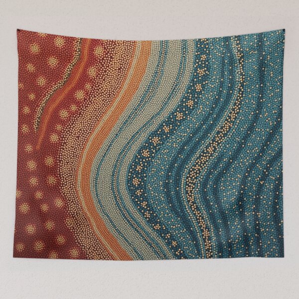 Item preview, Aboriginal Inspired Dot Art - Boiling Underwater Volcano designed and sold by GrinGalore.