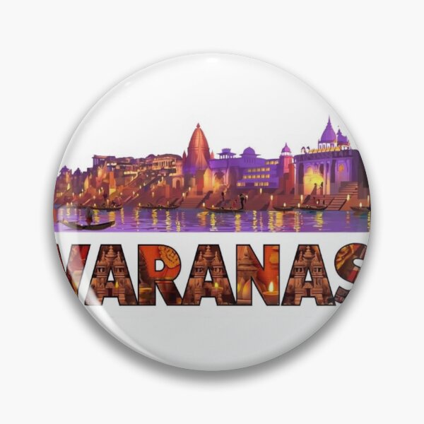 Item preview, Spiritual Varanasi Sticker – Temples, Ghats & Ganges Glow  Summer Reloaded: Ultra Gift Mode designed and sold by Imaginarium of Chaos falcon88 .