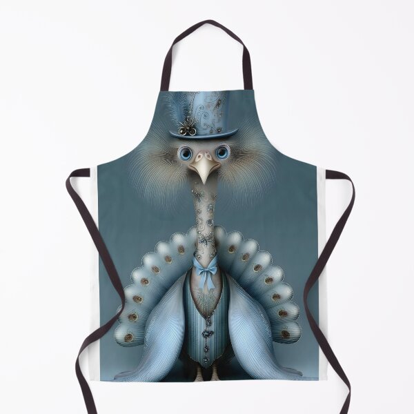 Item preview, Elegant Peacock in Stylish Attire with Blue Details designed and sold by Artessie.
