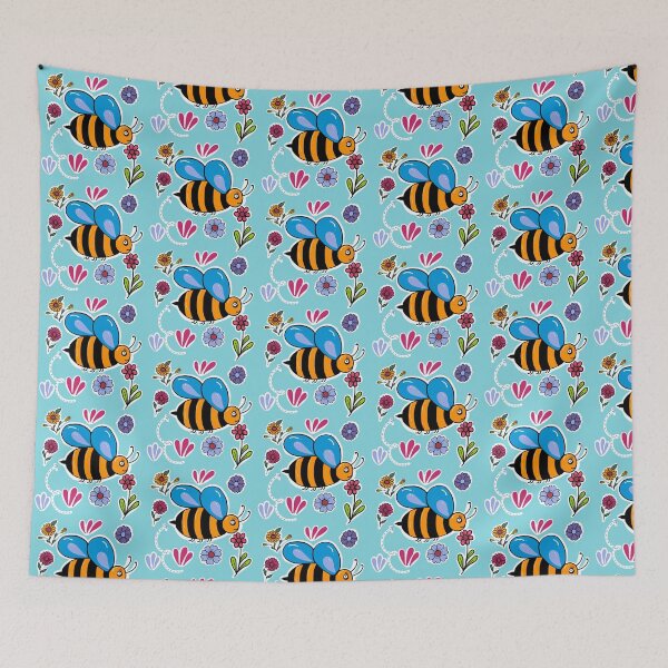 Item preview, Bee spring flowers designed and sold by LifeTU.