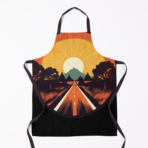 Item preview, Mountain Sunset Highway: Retro Adventure designed and sold by ShadowAndSlate.