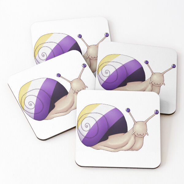 Item preview, Nonbinary Pride Snail designed and sold by PrideSnails.