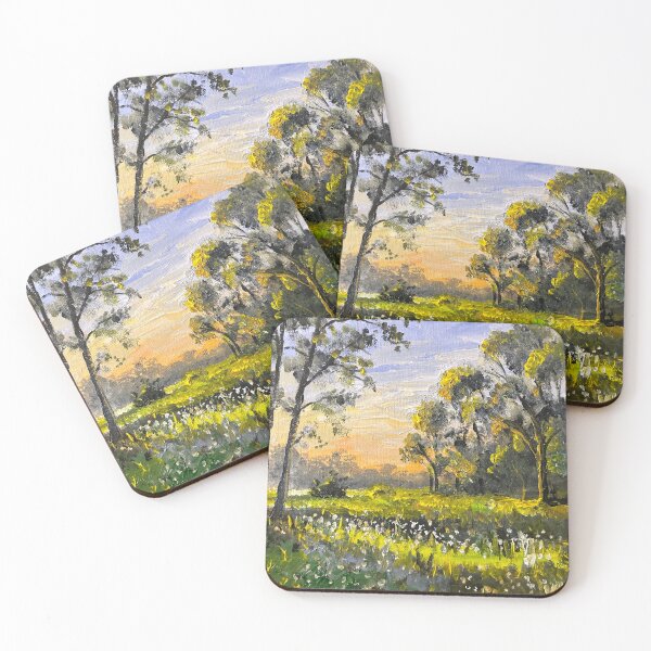 Item preview, Morning Meadow Landscape Painting designed and sold by TheArtCave.