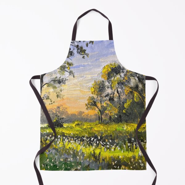 Item preview, Morning Meadow Landscape Painting designed and sold by TheArtCave.