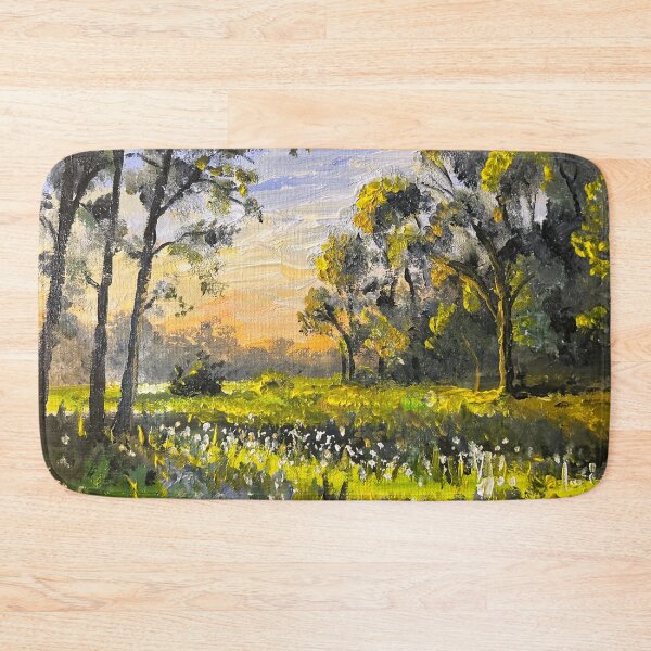 Item preview, Morning Meadow Landscape Painting designed and sold by TheArtCave.