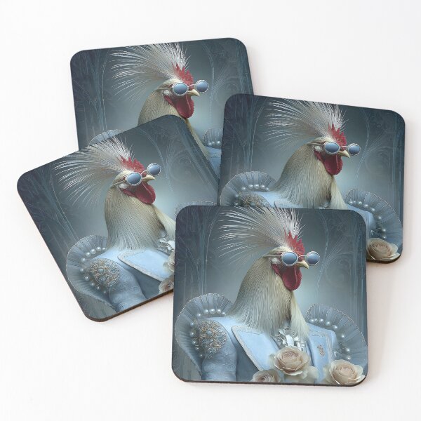 Item preview, Stylish Rooster in Elegant Suit with Flowers designed and sold by Artessie.